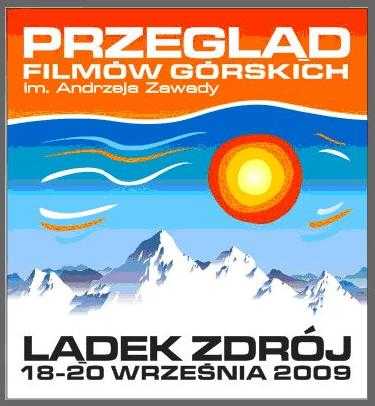 Przegląd filmów górskich - zdjęcie z blog podróżniczy 4challenge- Lądek Zdrój 2009 plakat -