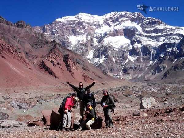 4challenge na tle Aconcagua - zdjęcie z bloga 4challenge